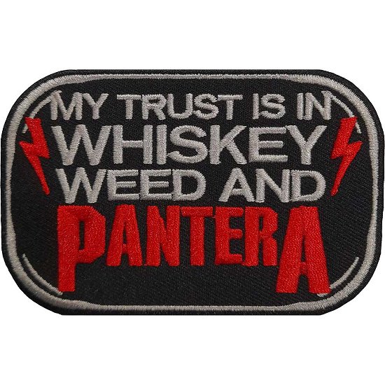 Cover for Pantera · Pantera Standard Patch: Whiskey (Patch)