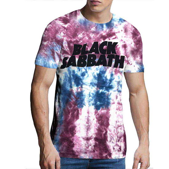 Black Sabbath Unisex T-Shirt: Wavy Logo (Wash Collection) - Black Sabbath - Mercancía -  - 5056561013206 - 