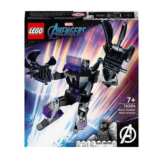 LEGO Marvel Avengers  Black Panther Mech Armour 76204 (Leketøy)