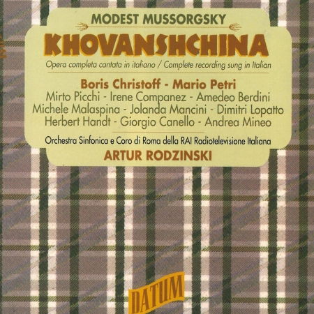 Modest Mussorgsky: Khovanshchina - Modest Mussorgsky / Christoff / Rodzinski - Music - DAT - 8011570123206 - July 14, 2017