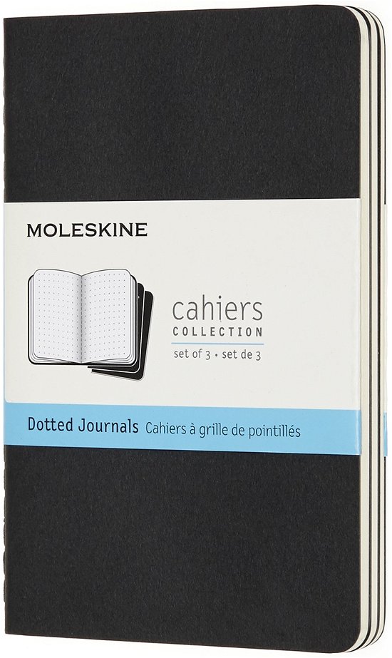 Moleskine Cahier Journals Pocket Dot Black - Moleskin - Kirjat - MOLESKINE - 8058341719206 - torstai 27. syyskuuta 2018