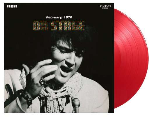 Cover for Elvis Presley · On Stage (Ltd. Transparent Red Vinyl) (LP) [Coloured edition] (2021)