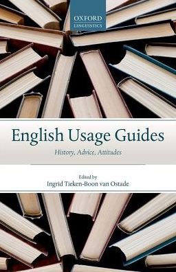 Cover for Tieken-boon Van Osta · English Usage Guides: History, Advice, Attitudes (Hardcover Book) (2017)