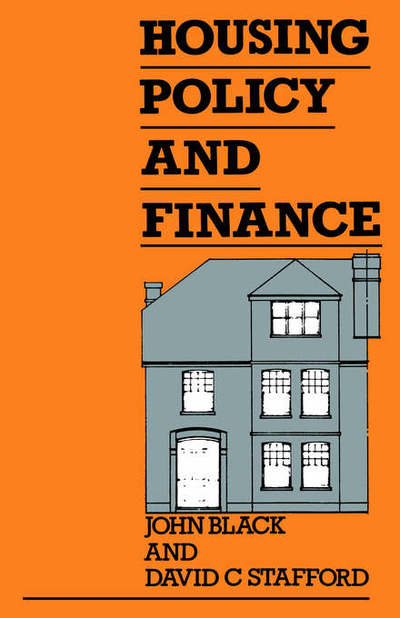 Cover for John Black · Housing Policy and Finance (Paperback Book) (1988)