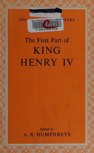 Cover for Shakespeare William · King Henry 4 Pt 1 (Hardcover Book) (1960)