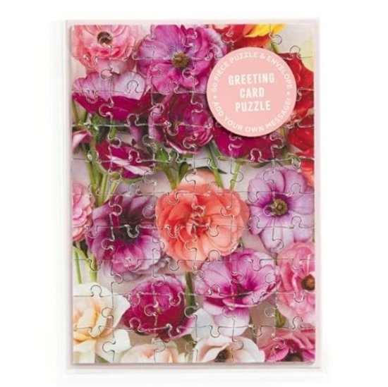 Cover for Galison · Ranunculus Greeting Card Puzzle (GAME) (2024)