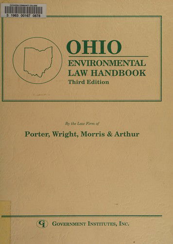 Cover for Porter · Ohio Environmental Law Handbook (Paperback Book) [3rd edition] (1994)