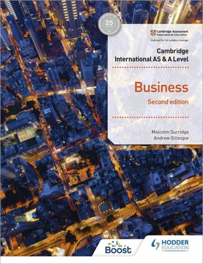 Cover for Malcolm Surridge · Cambridge International as &amp; a Level Business Second Edition Boost eBook (Paperback Book) (2021)