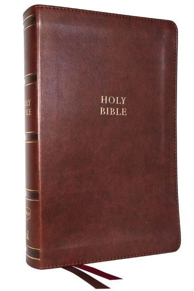 NKJV, Single-Column Reference Bible, Verse-by-verse, Brown Leathersoft, Red Letter, Comfort Print - Thomas Nelson - Bøker - Thomas Nelson Publishers - 9781400335206 - 14. mars 2024