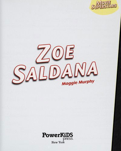 Cover for Maggie Murphy · Zoe Saldana (Book) [1st edition] (2011)