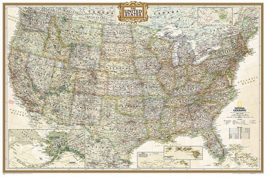 Cover for National Geographic Maps · United States Executive, Poster Size, Tubed: Wall Maps U.S. (Map) [2018th edition] (2018)