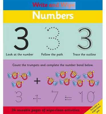 Cover for Jenny Broom · Write and Wipe: Numbers (Spiral Book) (2014)