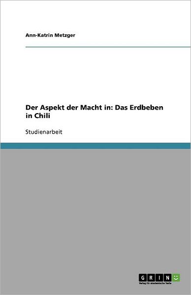 Cover for Metzger · Der Aspekt der Macht in: Das Er (Book)