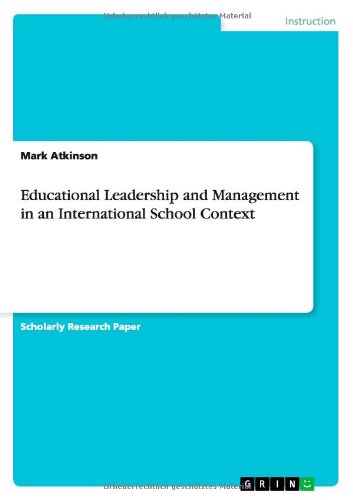 Cover for Atkinson · Educational Leadership and Man (Book) (2013)