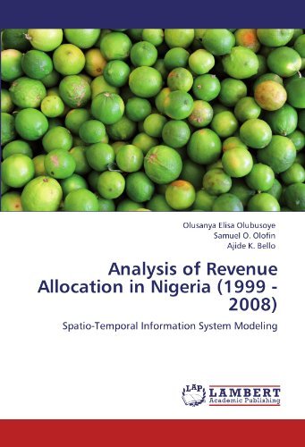 Cover for Ajide K. Bello · Analysis of Revenue Allocation in Nigeria (1999 - 2008): Spatio-temporal Information System Modeling (Paperback Book) (2011)