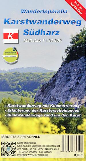 Cover for Kartographische Komm. Ver · Karstwanderweg Südharz 1:33 000 (Paperback Book) (2021)