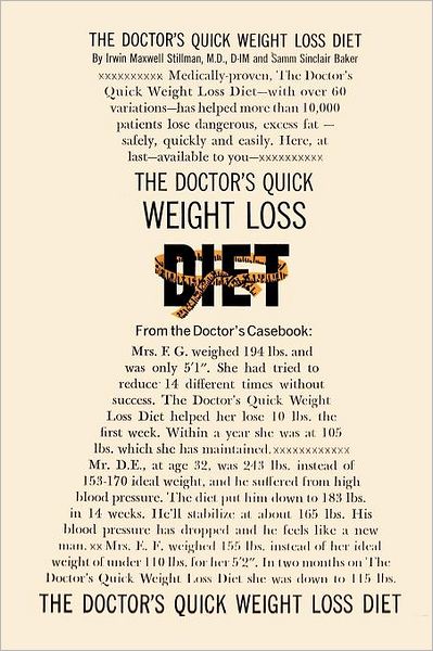 Cover for Samm Sinclair Baker · The Doctor's Quick Weight Loss Diet (Taschenbuch) (2011)