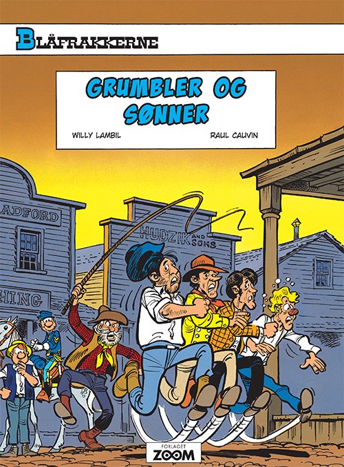 Cover for Raoul Cauvin Lambil · Blåfrakkerne: Blåfrakkerne: Grumbler og sønner (Taschenbuch) [1. Ausgabe] (2018)