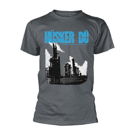Cover for Husker Du · Don't Want to Know if You Are Lonely (Charcoal) (T-shirt) [size L] [Grey edition] (2018)