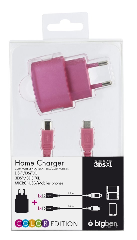 AC Adapter small for Nintendo 3DS, 3DS XL, DSi, DSi XL, and micro USB. -  - Peli - NACON - 3499550307207 - perjantai 28. syyskuuta 2012