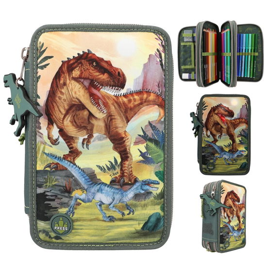 Cover for Dino World · Triple Pencil Case Led ( 0411772 ) (Toys)