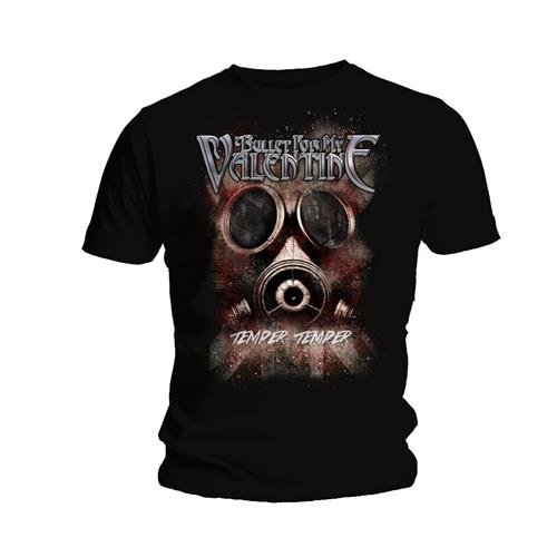 Bullet For My Valentine Unisex T-Shirt: Temper Temper Gas Mask - Bullet For My Valentine - Merchandise - ROFF - 5023209743207 - 7. januar 2015