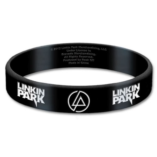 Linkin Park Gummy Wristband: Classic Logos - Linkin Park - Merchandise - Unlicensed - 5055295369207 - 17. juni 2015