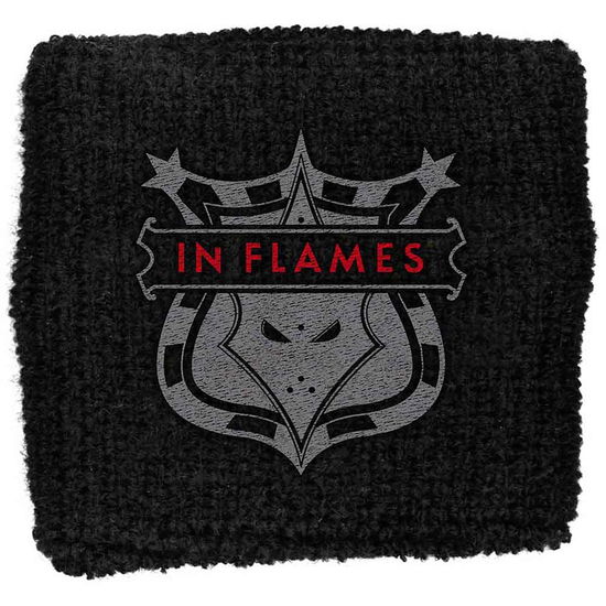 In Flames Embroidered Wristband: Shield - In Flames - Gadżety -  - 5055339708207 - 