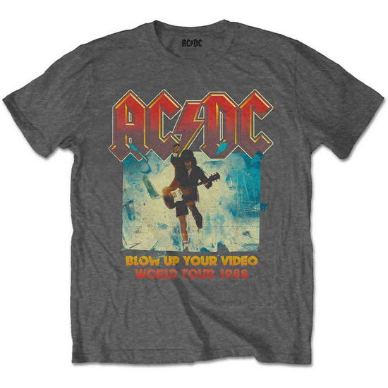 AC/DC Kids T-Shirt: Blow Up Your Video (Charcoal Grey) (5-6 Years) - AC/DC - Produtos - - 5056368628207 - 22 de março de 2024