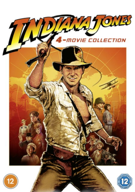 Cover for Indiana Jones 4 Movie Collection · Indiana Jones Movie Collection (4 Films) (DVD) (2023)