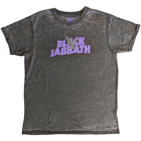 Black Sabbath Unisex Burnout T-Shirt: Logo & Daemon - Black Sabbath - Produtos -  - 5056561032207 - 