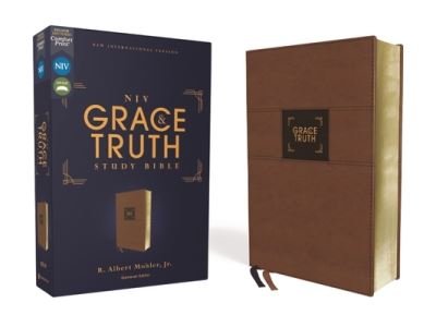 Cover for Zondervan · NIV, The Grace and Truth Study Bible, Leathersoft, Brown, Red Letter, Comfort Print (Imiteret Læderbog) (2021)