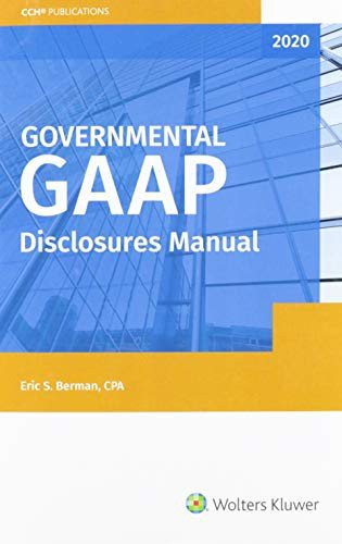 Cover for CCH Tax Law Editors · Governmental GAAP Disclosures Manual, 2020 (Paperback Book) (2020)