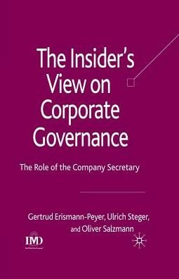Cover for Erismann-Peyer · The Insider's View on Co (Bok) (2008)