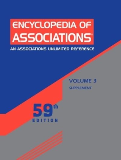 Cover for Gale Research Inc · Encyclopedia of Associations : National Organizations of the U.S. (Paperback Book) (2020)