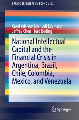 Cover for Carol Yeh-Yun Lin · National Intellectual Capital and the Financial Crisis in Argentina, Brazil, Chile, Colombia, Mexico, and Venezuela - SpringerBriefs in Economics (Paperback Book) [2014 edition] (2013)