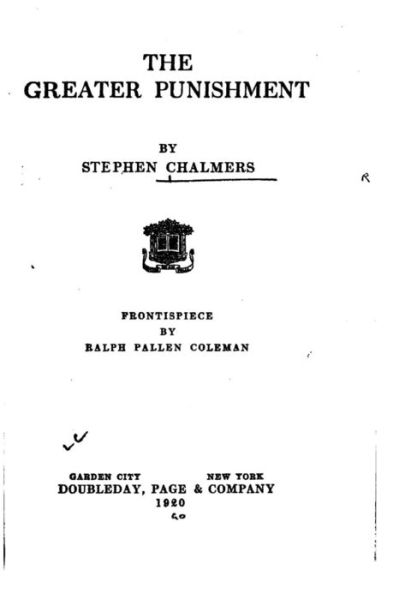 Cover for Stephen Chalmers · The Greater Punishment (Paperback Book) (2016)