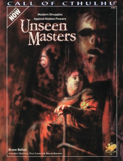 Bruce Ballon · Coc Rpg Unseen Masters (SPILL) (2000)