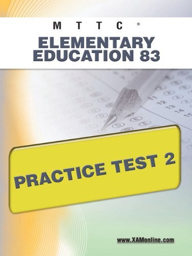 Cover for Sharon Wynne · Mttc Elementary Education 83 Practice Test 2 (Taschenbuch) [Csm edition] (2011)