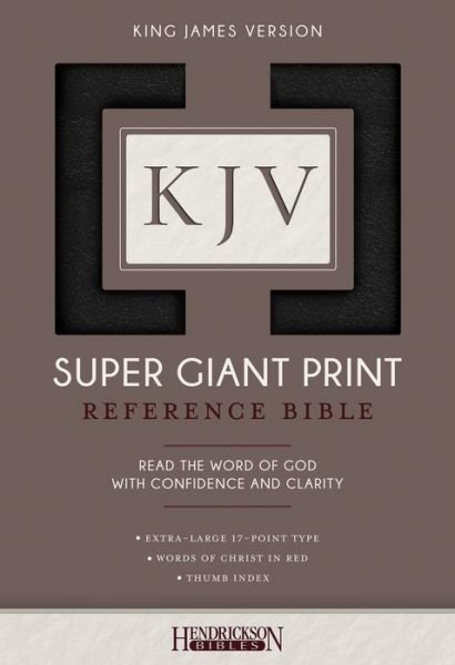 Cover for Hendrickson Publishers · KJV Super Giant Print Bible (Leather Book) (2017)