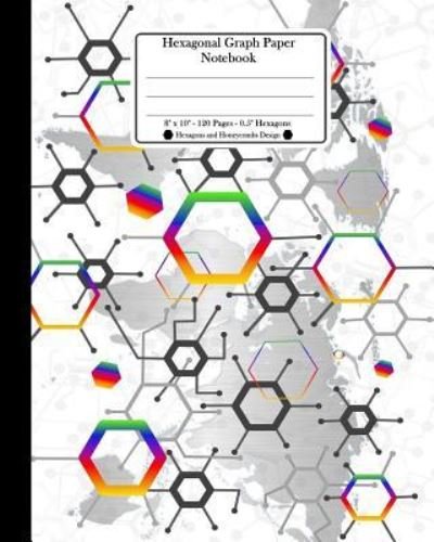 Cover for Ts Publishing · Hexagonal Graph Paper Notebook. 8&quot; x 10&quot;. 120 Pages. 0.5&quot; Hexagons (Paperback Bog) (2018)
