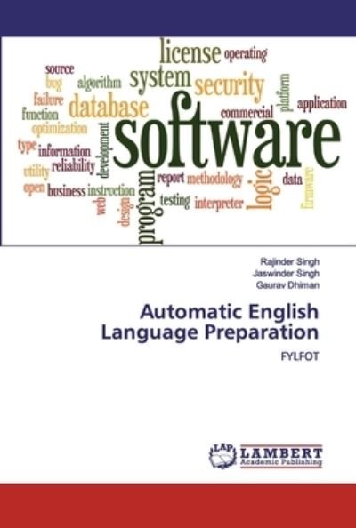 Automatic English Language Prepar - Singh - Böcker -  - 9783330075207 - 4 september 2019