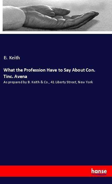 Cover for Keith · What the Profession Have to Say A (Book)