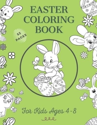 Cover for Cat Angel Cat · Easter Coloring Book For Kids Ages 4-8: Christian Easter Books For Toddlers (Pocketbok) (2021)