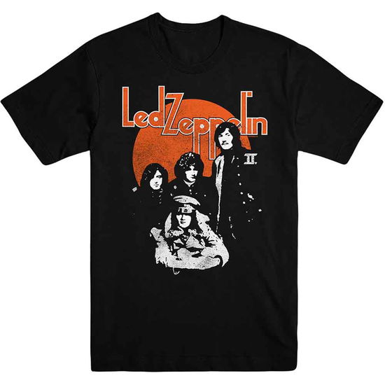 Cover for Led Zeppelin · Led Zeppelin Unisex T-Shirt: Orange Circle (T-shirt)