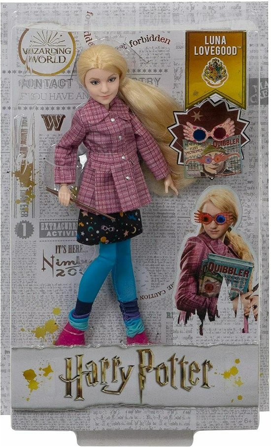 Harry Potter Puppe Luna Lovegood 25 cm - Harry Potter - Fanituote - Mattel - 0887961876208 - keskiviikko 25. tammikuuta 2023