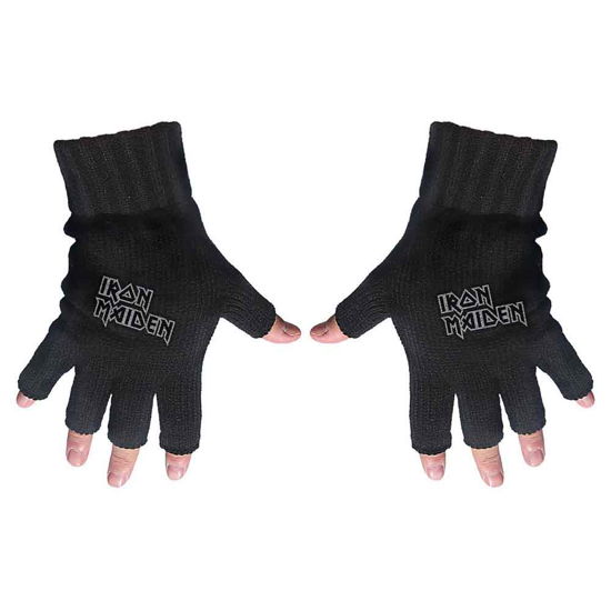 Iron Maiden Unisex Fingerless Gloves: Logo - Iron Maiden - Merchandise - Razamataz - 5056170620208 - 