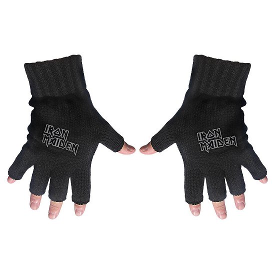 Iron Maiden Unisex Fingerless Gloves: Logo - Iron Maiden - Merchandise - Razamataz - 5056170620208 - 