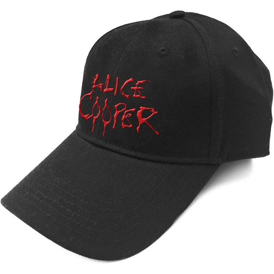 Cover for Alice Cooper · Alice Cooper Unisex Baseball Cap: Dripping Logo (CLOTHES) [Black - Unisex edition]