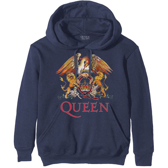 Queen Unisex Pullover Hoodie: Classic Crest - Queen - Mercancía -  - 5056170675208 - 